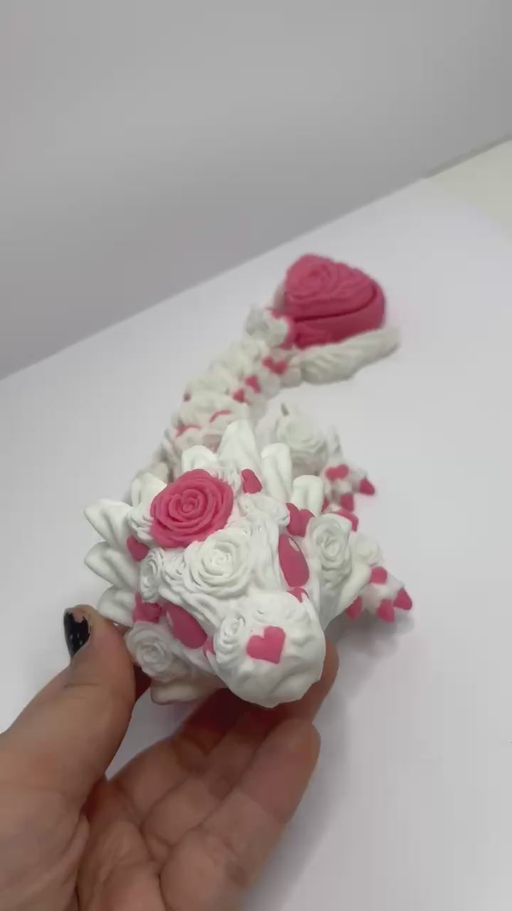 Rose Dragon- Large w/ clicker 3d printed item