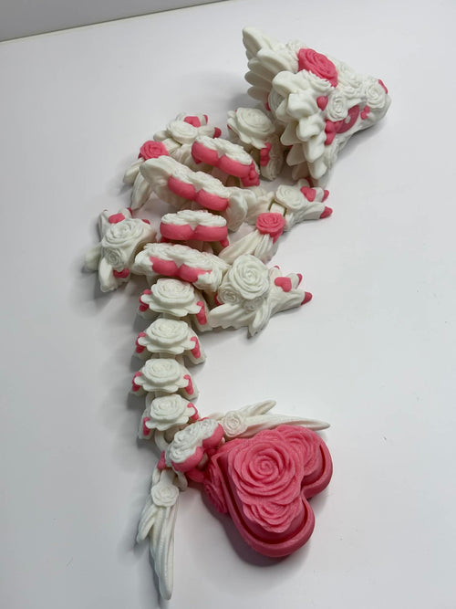 Rose Dragon- Large w/ clicker 3d printed item